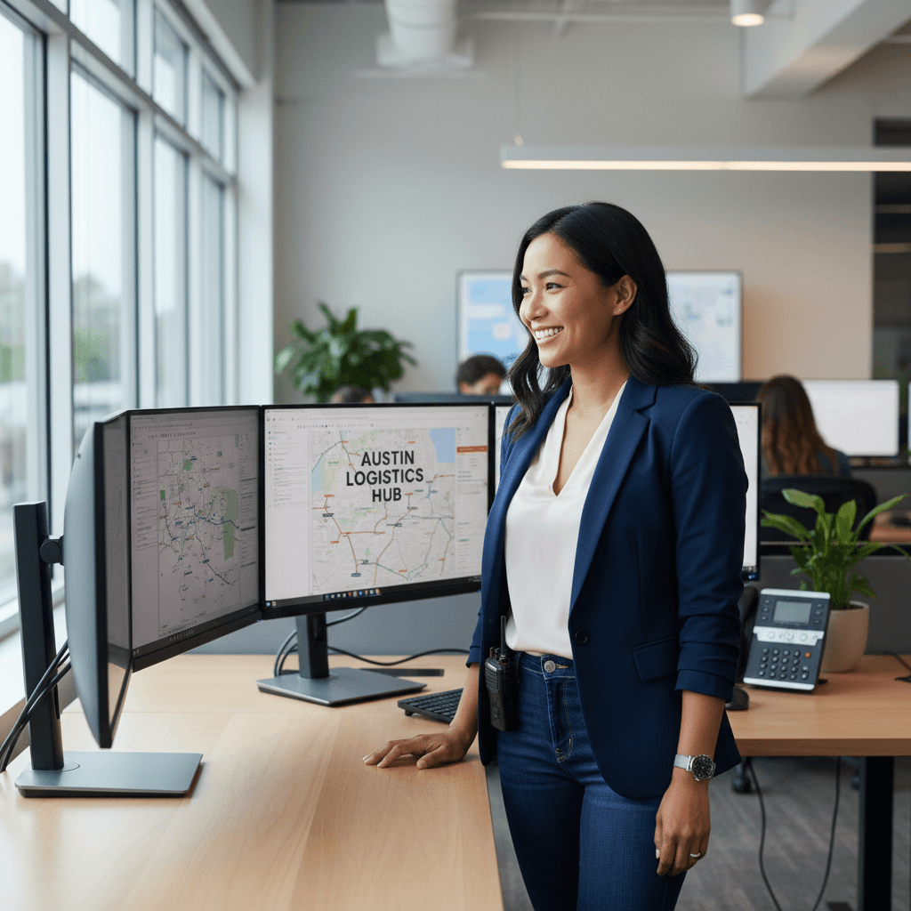 NextMove Transport Solutions dispatch team in Austin office